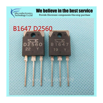 

10PCS free shipping B1647 D2560 2SB1647 2SD2560 5PCS B16475PCS D2560 amplifier pair tube new original