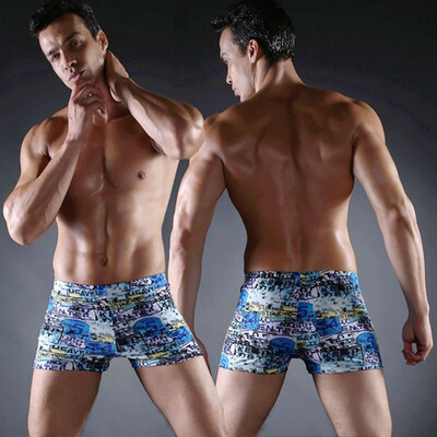 

Печать Большие большие мужчины плюс размер XXXL Бренд SWIMMART Sexy men Swimwear