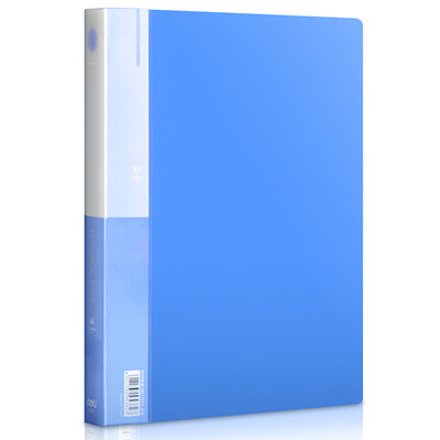 

Effective deli 5382 A4 two holes O type folder blue single only