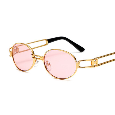 

Peekaboo retro vintage sunglasses men small round gold metal small sun glasses for men women uv400