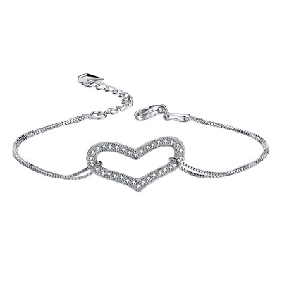 

AFFINER 925 романтической любовь серебряного браслета женских моделей ювелирных изделий подарок AFB2012