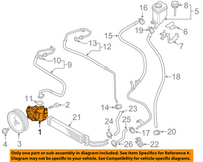 

ДЛЯ VW VOLKSWAGEN OEM 11-16 Touareg-Насос гидроусилителя рулевого управления 7P6422154B