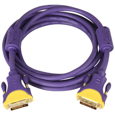 

CHOSEAL QS5202T3 DVI 24 1 gold-plated terminal dual DVI interface computer TV projector dedicated high-definition video cable 3 meters