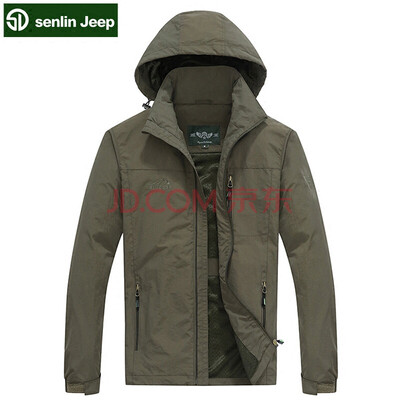 

Jacket, men's thin, 2017 spring new waterproof youth outdoor sports loose hooded leisure jacket
