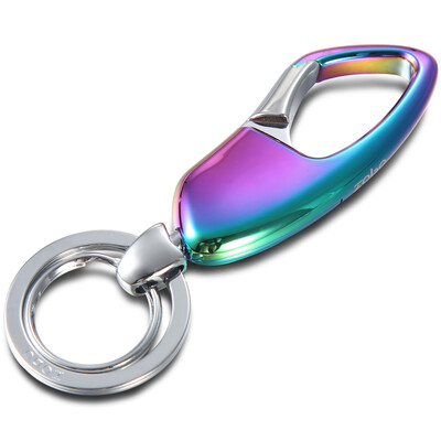 

Zobo Car Keychain Simple Parent Ring Double Keyring Keyring ZB-908 Silver Car Ornament Gift Birthday Gift