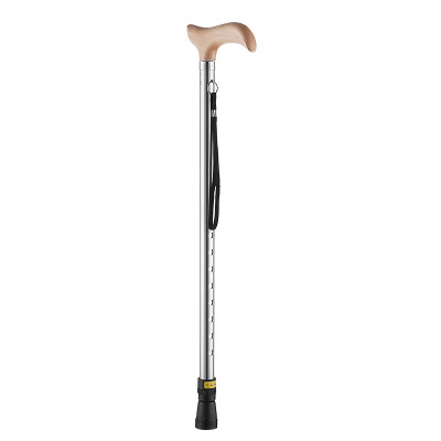 

YUWELL aluminum bright silver wood cane YU821B elderly retractable portable crutches slip aids