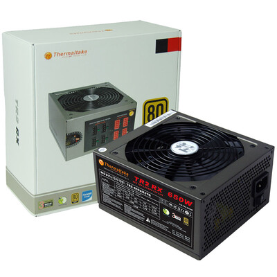 

Tt Thermaltake rated 650W TRX-650M power supply 80PLUS Gold half-mold back line 14cm temperature control fan 12V enhanced design