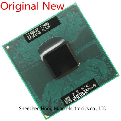 

Official version of the original Pentium dual-core T3400 SLB3P notebook CPU 2.16/1M/667 PGA Chipset