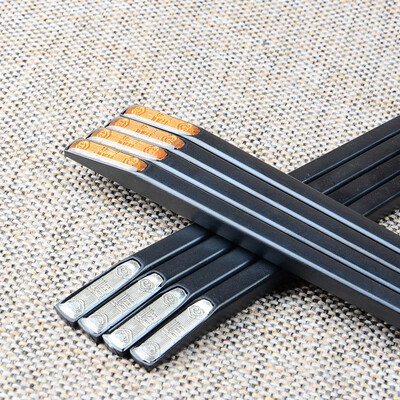 

East chopsticks chopsticks stainless steel mold no chopsticks 10 pairs of sets of tianjin Jinfu, silver blessing H808