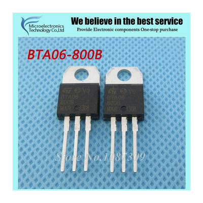 

5pcs free shipping BTA06-800B BTA06-800 BTA06 Triacs 6A TRIACS TO-220 new original