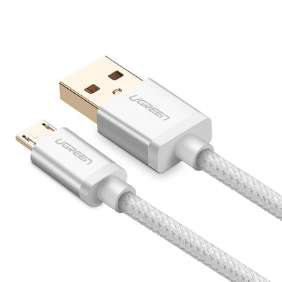 

Android телефонные линии с зеленым 2A быстрой зарядкой Micro USB зарядного устройство жильного кабелем плетеного питания к Huawei просу Samsung OPPO / VIVO 1 30655 ярдов белому