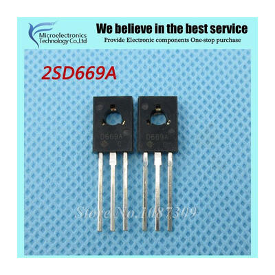 

10pcs free shipping 2SD669A D669A D669 TO-126 amplifier for 15A 160V PNP new original