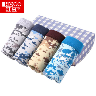 

Red beans children underwear men&39s big children 4 sets of flat pants A class standard camouflage printing youth pants HDK809 120