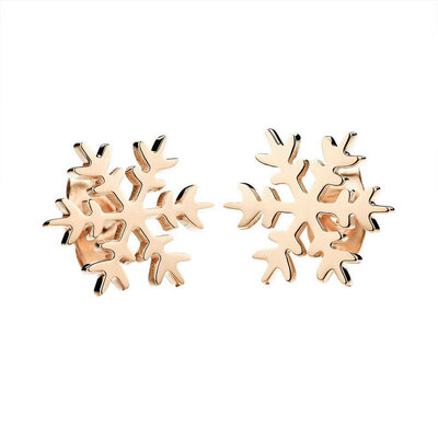 

Yoursfs @ Мода серебро покрыла серьгу для женщин ювелирные изделия Золото Покрытие для женщин Глянцевые серьги снежинки