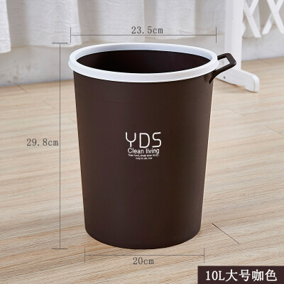 

Ai heart still kitchen trash with handle kitchen living room home large trash can 10 liters brown 2