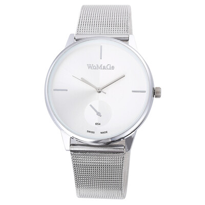 

Silver Women Watches Ultrathin Stainless Steel Mesh Band Fashion Quartz Wrist Watch Ladies Elegant Dress Watch relogio feminino