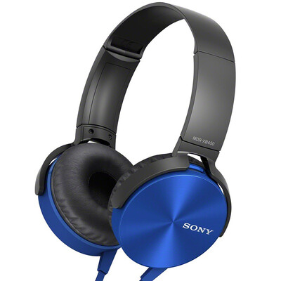 

Sony SONY MDR-XB450AP subwoofer stereo headset blue