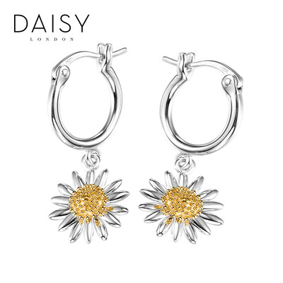 

Британские DAISY LONDON 10мм ручной работы серебряные серьги 925 новый Daisy