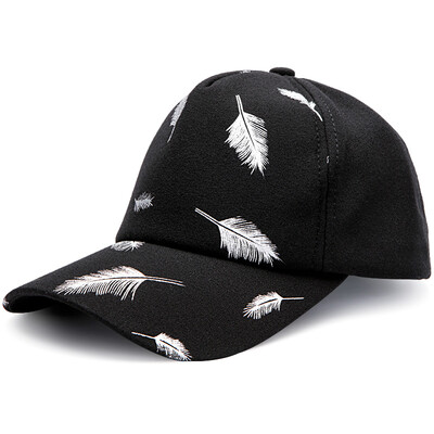 

Хан магазин (hanshop) Бейсбольная кепка Мода Корейский Cap Женщины Перья Личность Шляпа Мужчины и женщины Влюбленные Visor Открытый Спорт Hat HSM16 Розовый Один размер