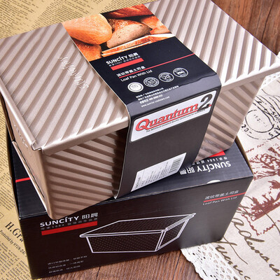 

Jingdong Supermarket Yang Chen baking mold corrugated cover with toast box oven with bread mold home baking tools with lid non-stick bread mold
