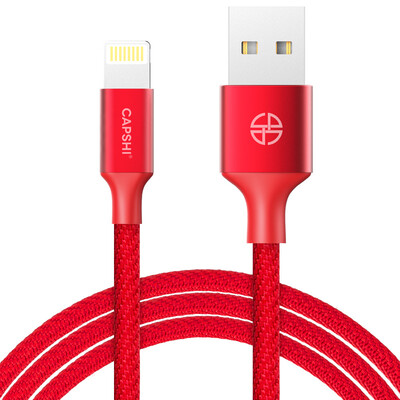 

Capshi Apple, 6 / 5S / 7 телефонного кабель зарядного устройства провод данных сетевой шнур сплел 1 м удачлива красная поддержка iphone5 / 6s / 7Plus / SE / воздушную мини Скин