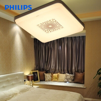 

Philips PHILIPS LED ceiling lamp living room study bedroom modern simple lighting decorated sub-dimming champagne Yuethen 36W neutral light