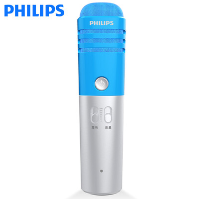 

Philips (PHILIPS) K38002 mobile phone microphone singing it all K song universal microphone Apple Andrews capacitor microphone sound computer K song youth edition sea wave blue