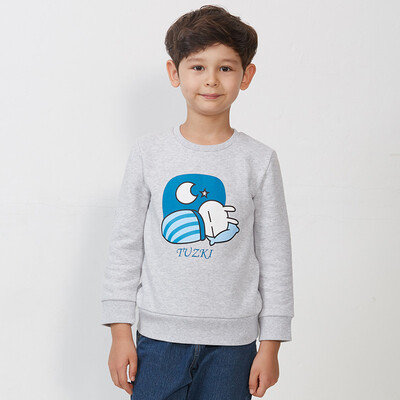 

Dizi (DICI) brushed fabric children's sweater 2C024A0 treasure blue 110