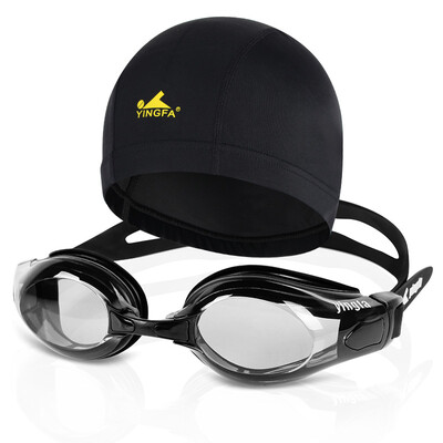 

Британские волосы (YINGFA) Очки Плавательные колпачки Комплект Оборудование для плавания Два комплекта большой рамы Противотуманные плавательные очки Комфортная