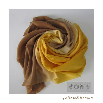 

Genuine Orangefox Mulberry Silk Gradient Scarf
