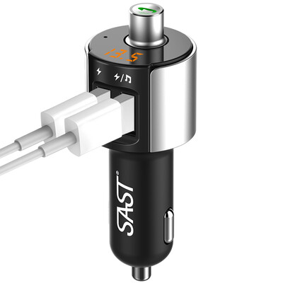 

SAST MP3 Bluetooth Музыкальный Плеер AY-T56 Черно-серебряный USB-диск плюс зарядник автомобильного варианта