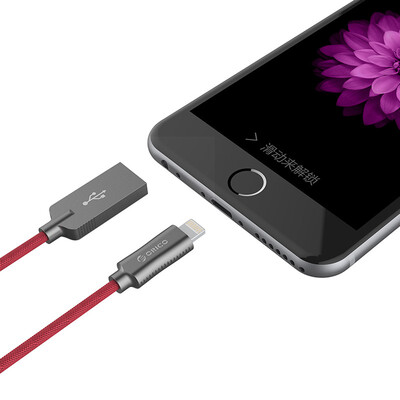 

Кабель Lightning для зарядки и передачи данных ORICO LTU-10 для устройств Apple 1м красный