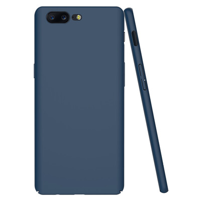 

YOMO a plus 5 mobile phone shell protective cover skin feeling full package to protect the hard shell dark blue