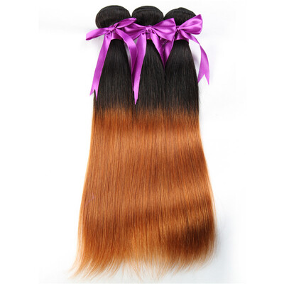 

8A Ombre Peruvian Virgin Hair Straight Weave 5 Bundle Deals Remy Hair Blonde Bundles Wet And Wavy Human Hair Straight Weave