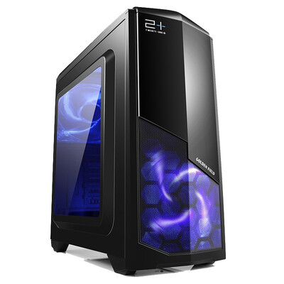 

GOLDENFIELD (Золотое поле) Н-6 тень черного предусмотрено MATX шасси (MATX поддержка материнской платы / выключатель вентилятора / У3 / SSD / независимый отсек / вода)