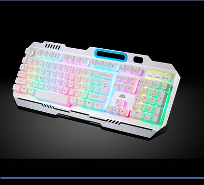

Metal wire machine colorful backlit keyboard
