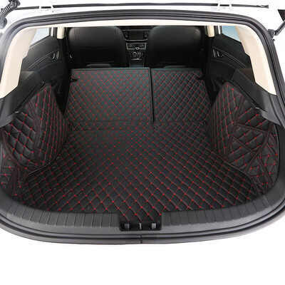 

Huashi Geely Emgrand GS trunk mat 2016 Emgrand GS all surrounded by car leather trunk mat Emgrand gs tail box mat modified Emgrand gs dedicated sports black 5 sets