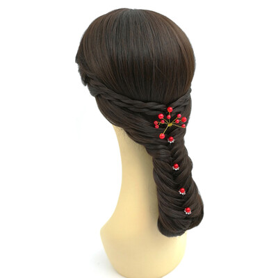 

Brazilian Wigs Human Hair Monoflament Handcrafted Braided Chignon Wigs For Women B09