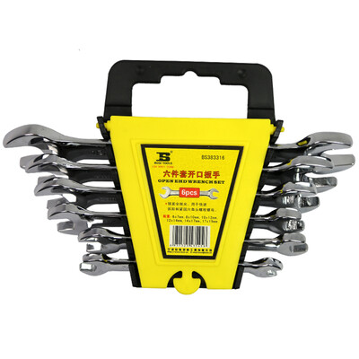 

Persian BOSI BS383316 6-piece double open wrench set open end wrench set wrench set hardware tools