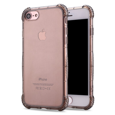

Длинные iphone7 от Apple, телефон оболочки прозрачный силиконовый TPU мягкой оболочки падение сопротивления защитной оболочки мобильных телефонных аппаратов применяется iphone7 темно-серый