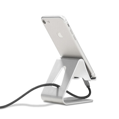 

Yue Yue (YUEER) ZMJ0712 aluminum mobile phone desktop is a bracket Tablet PC Apple iphone7 / 6S general lazy adjustable shelf silver