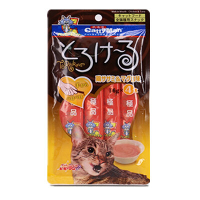 

Doggy Man Pet Snack Kitty Sauce - Chicken & Tuna 16g * 4 Fats