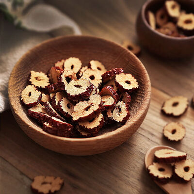 

Dried Organic Seedless Chinese Red Date Ziziphus Jujube Slices Herbal Tonics Tea