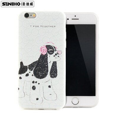 

Sanctuary (Sendio) Apple iPhone6 ​​/ 6s Case Shell Case / 3D Stereo Relief TPU All-Inclusive Soft Shell Простые Маленькие Свежие Мужчины и Женщины / Маленькие T-серии Rock White