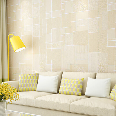 

FOOJO self-adhesive thicker non-woven wallpaper living room bedroom TV background wallpaper decorative stickers 053 10 m stereo 3D lattice dark floral
