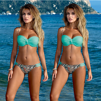 

CANISWomen Bikini Set Swimsuit Beachwear Swimwear push up monokini Bra Bathing