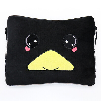 

Antarctic double-handed detachable hot water bottle charging explosion-proof warm water bag has been injected water warm hand treasure black smiley bird
