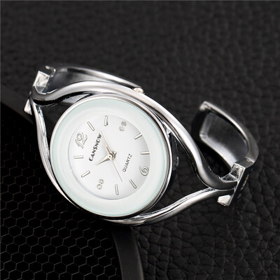

Luxury Brand Women Quartz Silver Watch Metal Bracelet Wrist Watches Ladies Dress Clock
