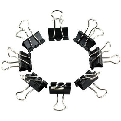 

Прибыль (KINARY) OS1035 черный зажимы офис папки 5 # 19мм 40 шт / баррель