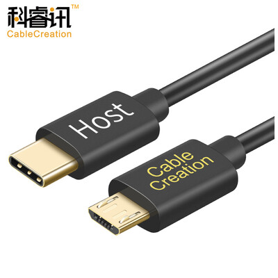 

CABLE CREATION Type-C to Micro usb male to male data line mobile phone to charge line OTG mutual copy line power supply connection cable 02 meters CC0574